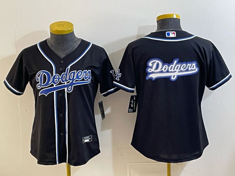 Youth 2026 Los Angeles Dodgers Blank Black Game Nike MLB Jersey style 0011->youth mlb jersey->Youth Jersey